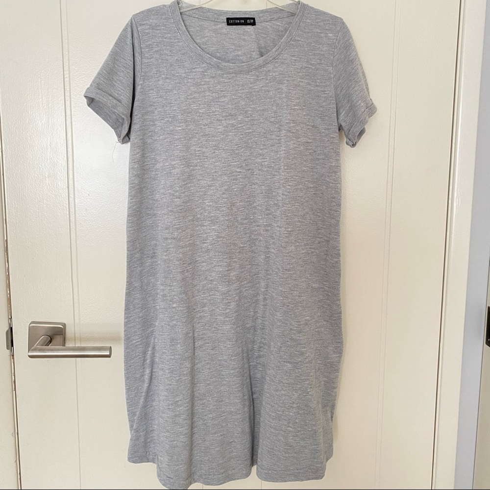 Cotton on grey tshirt dress